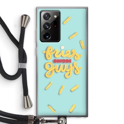 Always fries: Samsung Galaxy Note 20 Ultra / Note 20 Ultra 5G Transparant Hoesje met koord