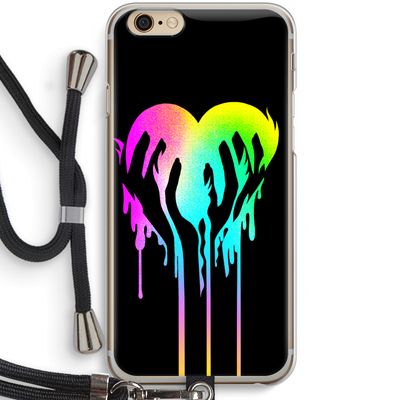 Hold My Heart: iPhone 6 / 6S Transparant Hoesje met koord