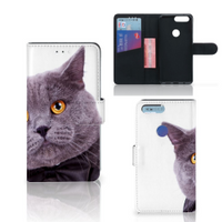 OnePlus 5T Telefoonhoesje met Pasjes Kat - thumbnail