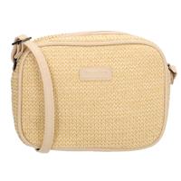 Beagles Rieten Schoudertasje Formentera Dark Natural/Light Natural