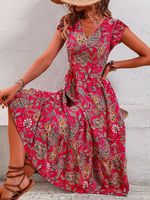 Vacation Paisley Printed Dress - thumbnail