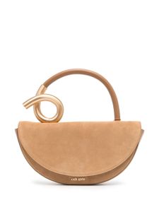 Cult Gaia sac cabas Azariah en daim - Marron