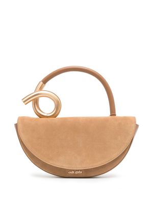 Cult Gaia sac cabas Azariah en daim - Marron