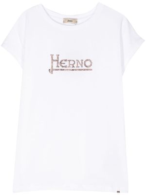 Herno t-shirt à logo clouté - Blanc