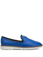 Giuseppe Zanotti mocassins en cuir - Bleu