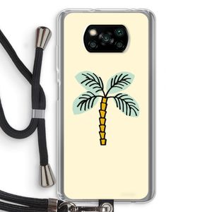 Palmboom: Xiaomi Poco X3 NFC Transparant Hoesje met koord