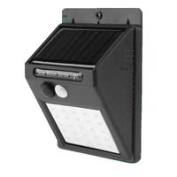 1x stuks solar tuinverlichting / muurlampen LED wandlamp spatwaterdicht met bewegingssensor