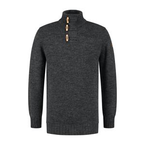 Travelin&apos; Men - mock neck - Donker antraciet - Maat XXL