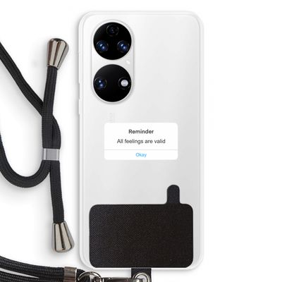 Reminder: Huawei P50 Transparant Hoesje met koord