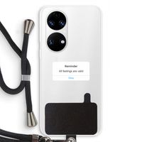 Reminder: Huawei P50 Transparant Hoesje met koord