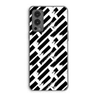 Zwarte vegen: OnePlus Nord 2 5G Transparant Hoesje