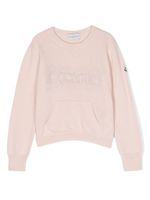 Moncler Enfant sweat à logo imprimé - Rose - thumbnail