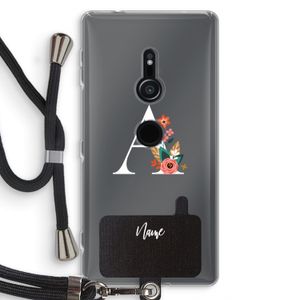 Pink Bouquet: Sony Xperia XZ2 Transparant Hoesje met koord