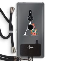 Pink Bouquet: Sony Xperia XZ2 Transparant Hoesje met koord