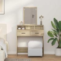 Kaptafel met lade Sonoma Eiken 79 x 41 x 140 cm Bewerkt hout