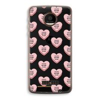 Chicks before dicks: Motorola Moto Z Force Transparant Hoesje