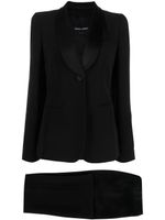 Giorgio Armani single-breasted trouser suit - Noir - thumbnail