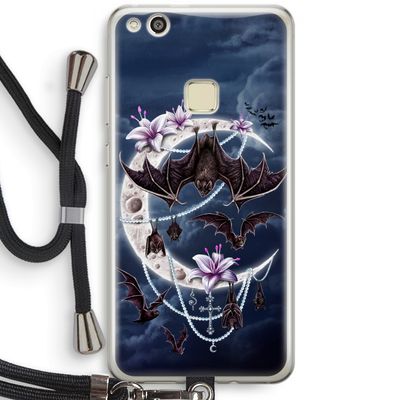 Vleermuizen Maan: Huawei Ascend P10 Lite Transparant Hoesje met koord