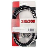 Simson Remkabel set nexus rollerbrake 1600/2250 mm zwart/zilver