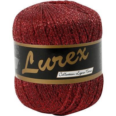 Creativ Company Lurex glitter garen, l: 160 m, rood, 25 gr/ 1 bol