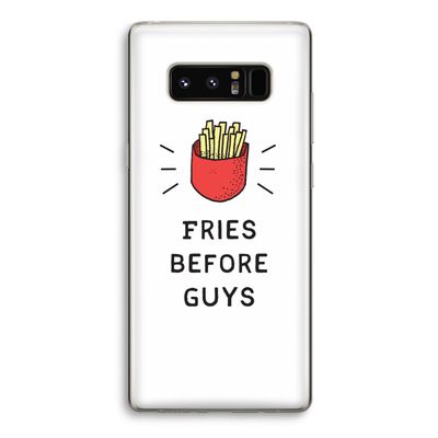 Fries before guys: Samsung Galaxy Note 8 Transparant Hoesje
