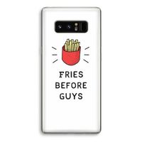Fries before guys: Samsung Galaxy Note 8 Transparant Hoesje