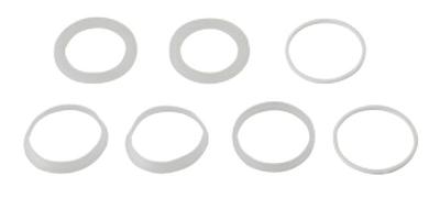 Kirchhoff Assortiment sifonafdichtingen, siliconen, 1 1/2" x 40 mm, voor spoelbak (7x) - 98696910