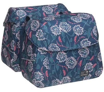 Dubbele fietstas New Looxs Joli Double - Zarah blauw