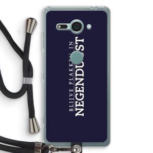Blijve plakken in Negenduust: Sony Xperia XZ2 Compact Transparant Hoesje met koord