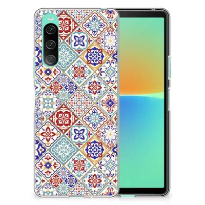 Sony Xperia 10 V | TPU | Siliconen hoesje | Tiles Color