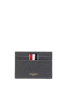 Thom Browne porte-cartes grainé à bande tricolore - 025 DARK GREY