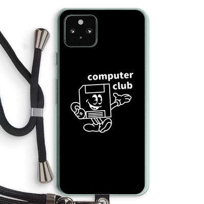 Floppyhead: Pixel 5a 5G Transparant Hoesje met koord