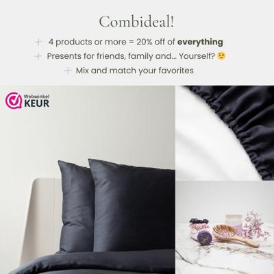 Bamboe Kussenslopen Donkergrijs (2 Stuks) 50x70 Cm Bamboe Kussenslopen Donkergrijs (2 Stuks) 50x70 Cm