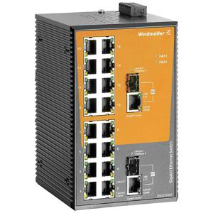 Weidmüller IE-SW-EL18-16TX-2GC Industrial Ethernet Switch 10 / 100 / 1000 MBit/s