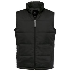 B&C Gewatteerde bodywarmer - voor heren - zwart - nylon - outdoor - vrije tijds jas