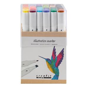 Creativ Company Tekenstift Kleuren, 24st.