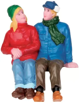 Lemax chatting together kerstdorp figuur type 2 2015