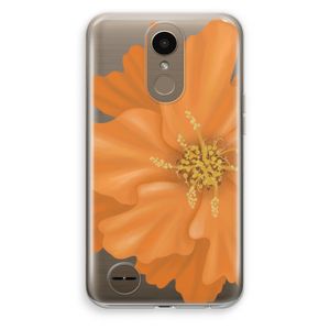 Orange Ellila flower: LG K10 (2017) Transparant Hoesje