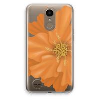 Orange Ellila flower: LG K10 (2017) Transparant Hoesje