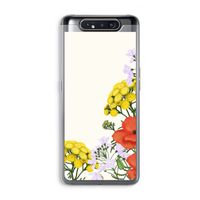 Wilde bloemen: Samsung Galaxy A80 Transparant Hoesje Wilde bloemen: Samsung Galaxy A80 Transparant Hoesje