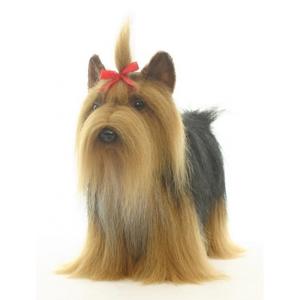 Hansa knuffel Yorkshire Terrier hond - 38 cm - pluche - knuffelhond - knuffeldier