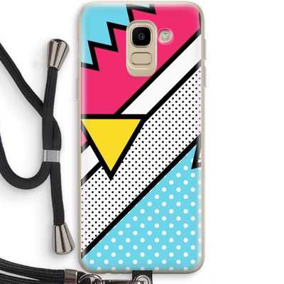 Pop Art #3: Samsung Galaxy J6 (2018) Transparant Hoesje met koord