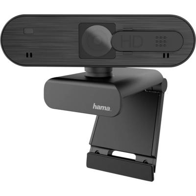 Hama Full HD-webcam 1920 x 1080 Pixel Klemhouder