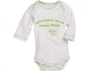 Schnizler romper lange mouw junior katoen beige/groen mt 50/56 Schnizler romper lange mouw junior katoen beige/groen mt 50/56