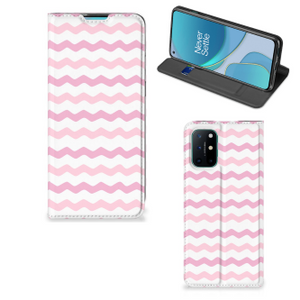 OnePlus 8T Hoesje met Magneet Waves Roze