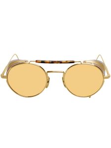 Thom Browne Eyewear lunettes de soleil rondes 20th Anniversary Edition - Or