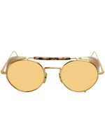 Thom Browne Eyewear lunettes de soleil rondes 20th Anniversary Edition - Or