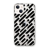 Zwarte vegen: iPhone 13 mini Transparant Hoesje
