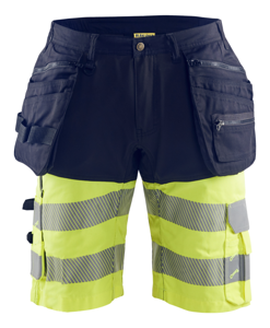 Blåkläder High-Vis short 15961811 | Marine/High Vis Geel | Maat 62 - 7330509787182