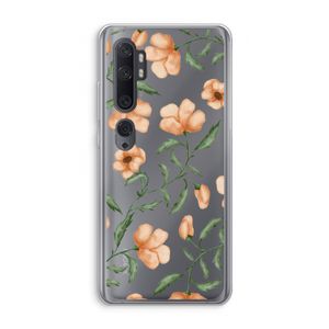 Peachy flowers: Xiaomi Mi Note 10 Pro Transparant Hoesje